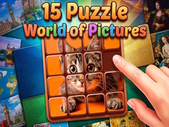 Cluiche 15 Puzzle: World of Pictures