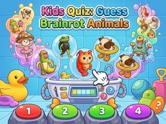 Cluiche Kids Quiz: Guess Brainrot Animals 