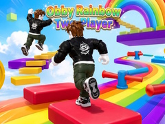 Cluiche Obby Rainbow Parkour Two Player