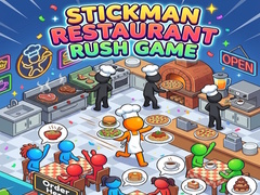 Cluiche Stickman Restaurant Rush Game