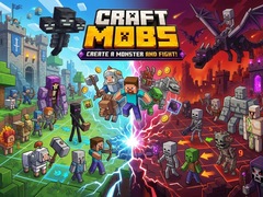 Cluiche Craft Mobs: Create a Monster and Fight!