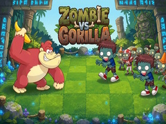Cluiche Zombie vs Gorilla