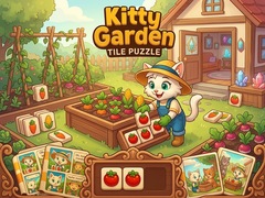 Cluiche Kitty Garden Tile Puzzle