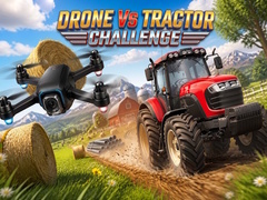 Cluiche Drone vs Tractor Challenge