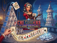Cluiche Tri Towers Classic Solitaire