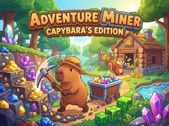 Cluiche Adventure Miner Capybara's Edition