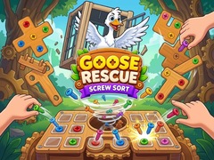 Cluiche Goose Rescue: Screw Sort
