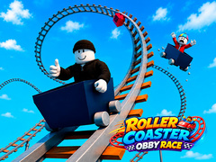 Cluiche Roller Coaster: Obby Race