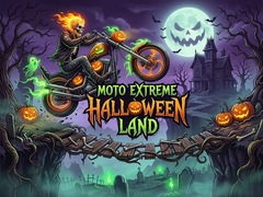 Cluiche Moto Extreme Halloween Land