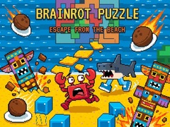 Cluiche Brainrot Puzzle: Escape from the Beach