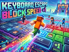Cluiche Keyboard Escape Block Speed +1
