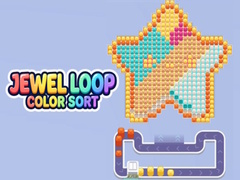 Cluiche Jewel Loop Color Sort