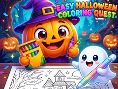 Cluiche Easy Halloween Coloring Quest