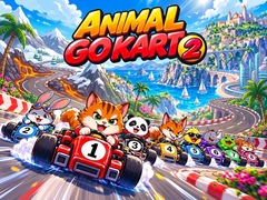 Cluiche Animals Go Kart 2