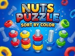 Cluiche Nuts Puzzle: Sort By Color