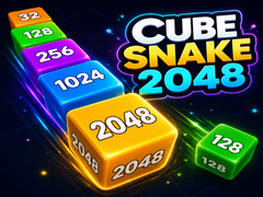 Cluiche Cube Snake 2048
