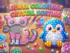 Cluiche Jewel Coloring: Crystal Sorting