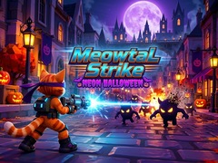 Cluiche Meowtal Strike Neon Halloween