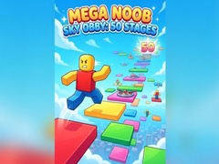 Cluiche Mega Noob Sky Obby: 50 Stages