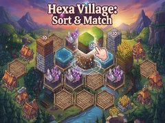 Cluiche Hexa Village: Sort & Match