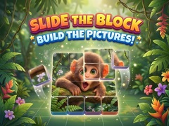 Cluiche Slide the Blocks: Build the Pictures!