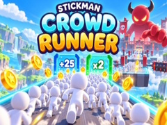 Cluiche Stickman Crowd Runner 3D