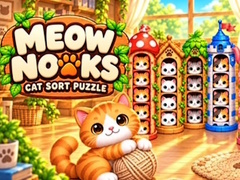 Cluiche Meow Nooks: Cat Sort Puzzle