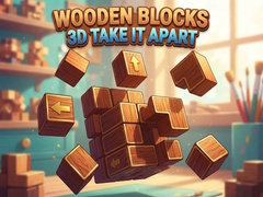 Cluiche Wooden Blocks 3D Take It Apart
