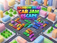 Cluiche Rainbow Road Car Jam Escape