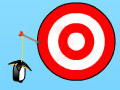 Cluiche Penguin with Bow Golf