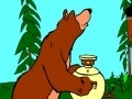 Cluiche Masha and the Bear: The tea from a samovar