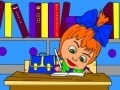 Cluiche Masha and the Bear do their homework